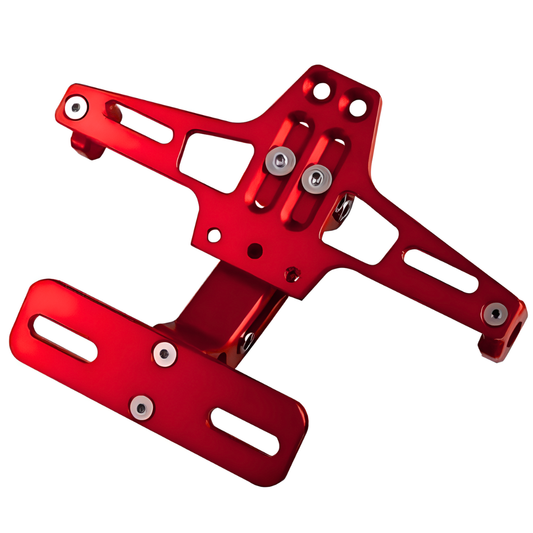 860236802007ROJ - PORTAPLACA TIPO AVION SIN LED