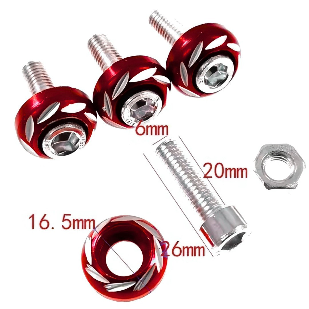 860213002358ROJ - TORNILLOS DECORATIVOS ROJO