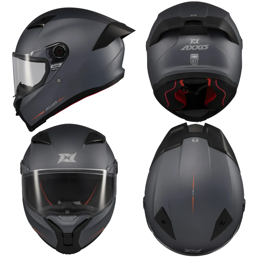 8447167014082 - CASCO AXXIS FENIX GRIS MATE L