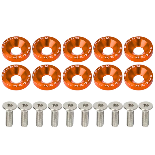 100340396NAR - TORNILLOS JDM NARANJA 10PC