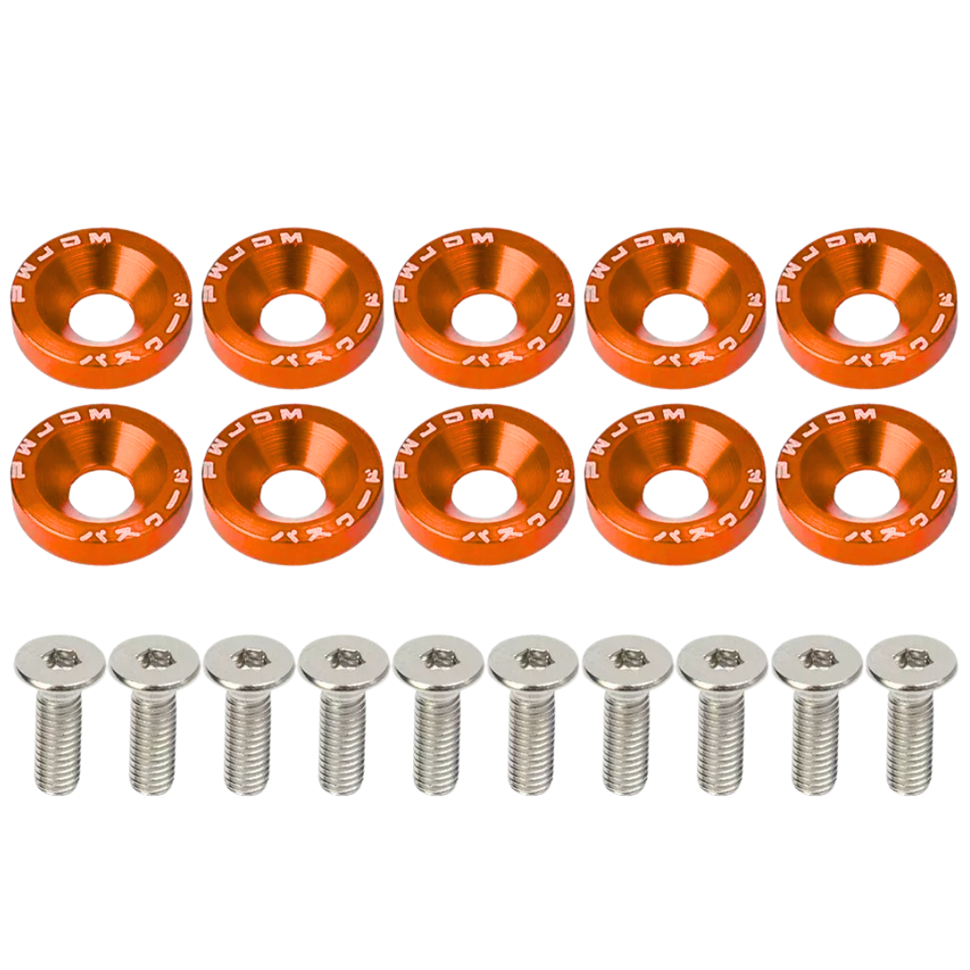 100340396NAR - TORNILLOS JDM NARANJA 10PC
