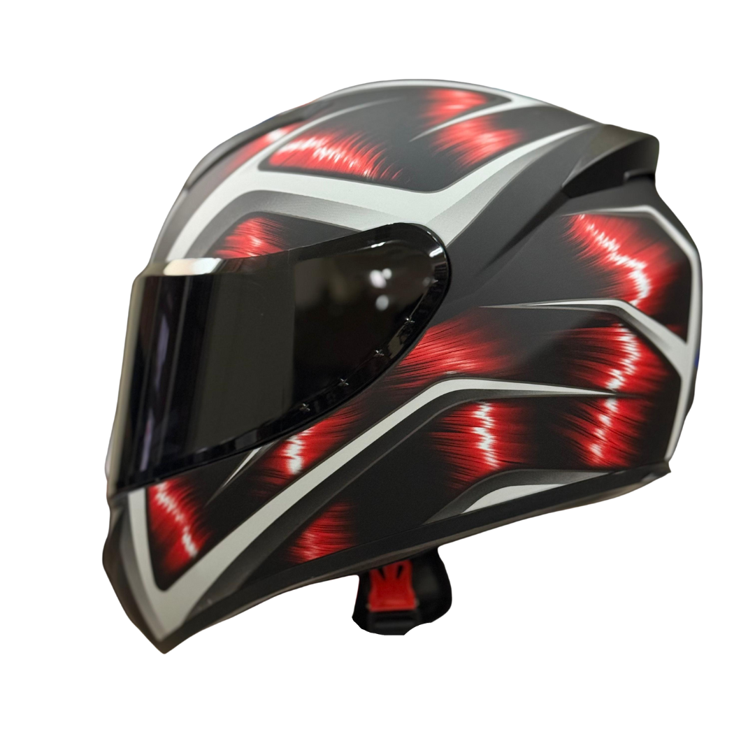 1003988M - CASCO C1 NEGRO / ROJO 