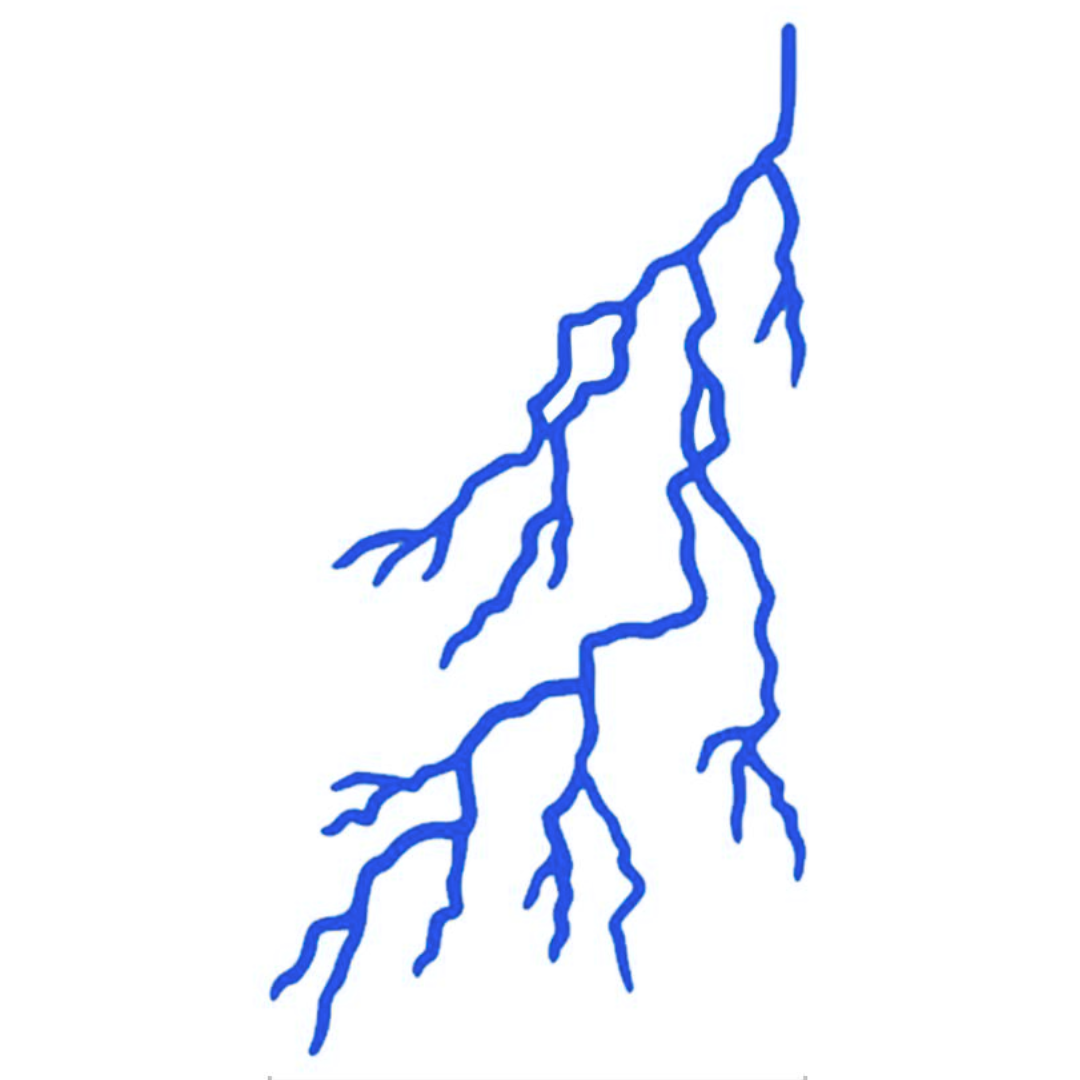 100340293AZL - CALCOMANIA RAYO AZUL