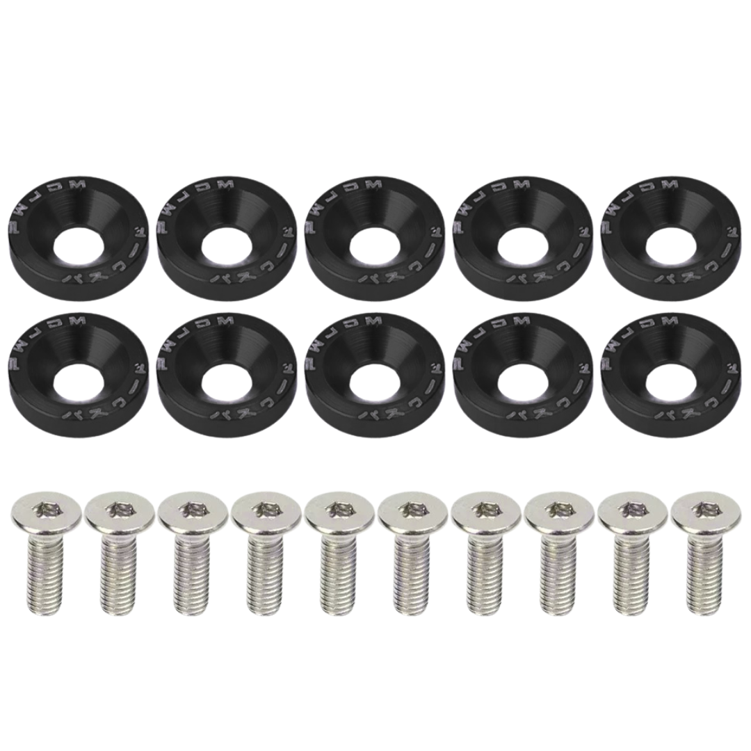 100340396NEG - TORNILLOS JDM NEGRO 10PC