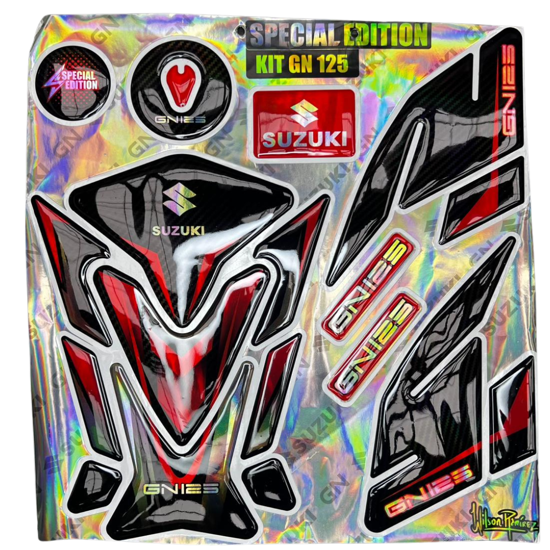 COLCALGNROJ - KIT CALCAS GN125 ROJO