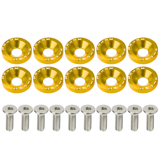 100340396DRD - TORNILLOS JDM DORADO 10PC
