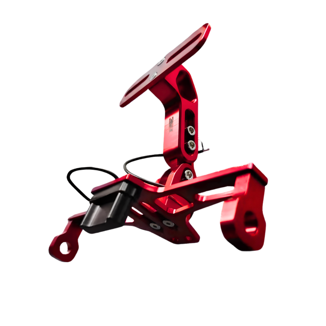 860236802006ROJ - PORTAPLACA TIPO AVION LED