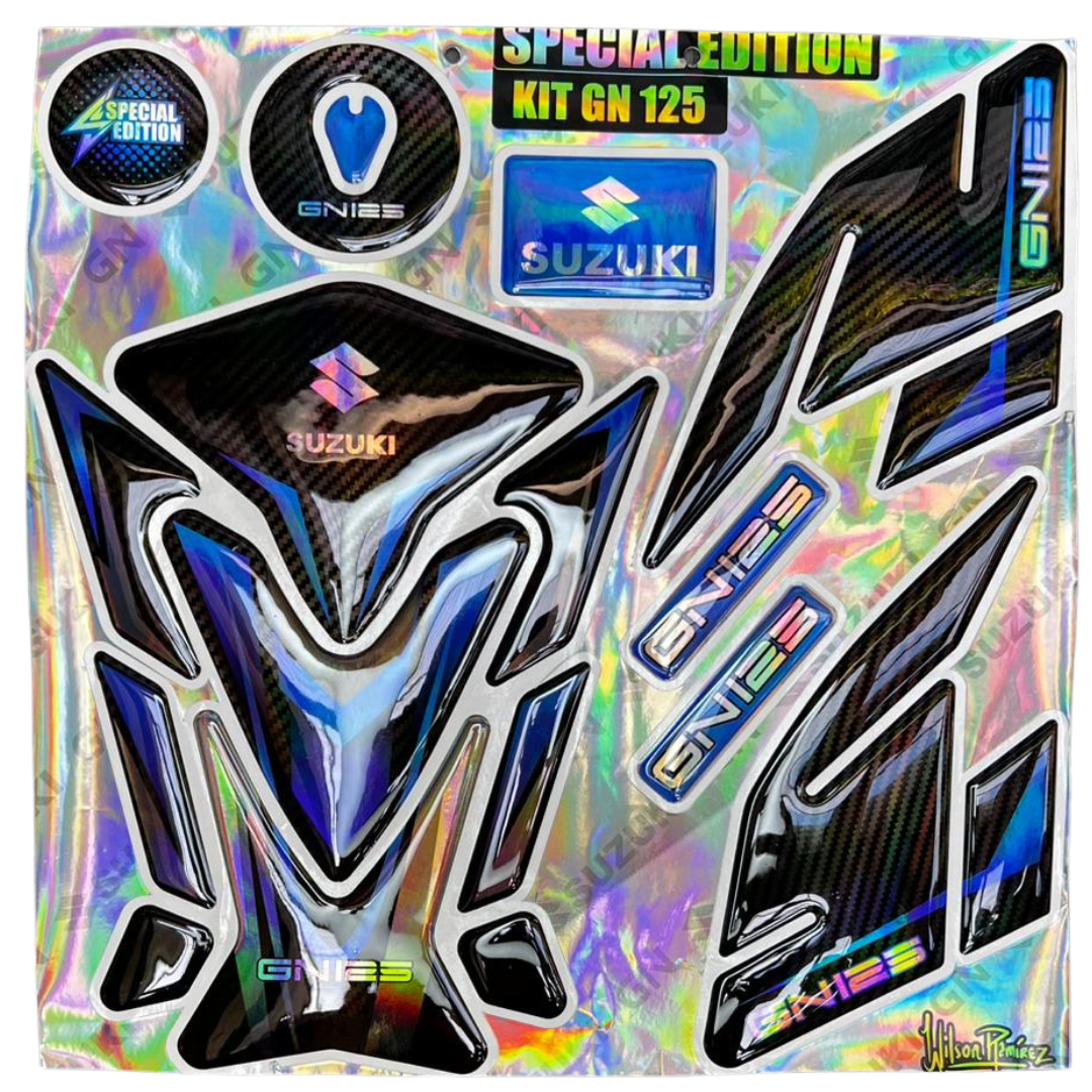 COLCALGNAZL - KIT CALCAS GN125 AZUL