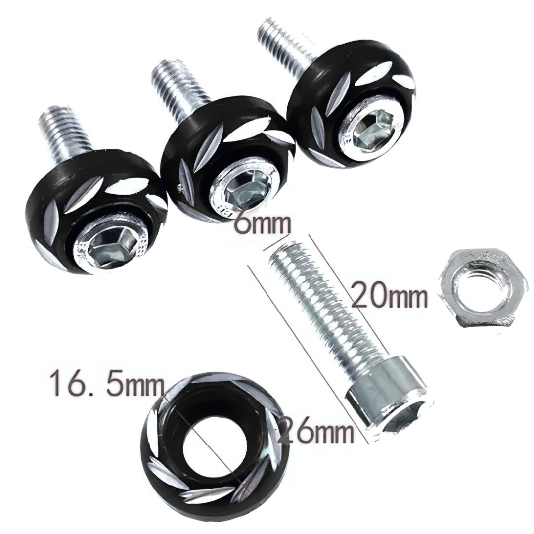 860213002358NEG - TORNILLOS DECORATIVOS NEGRO