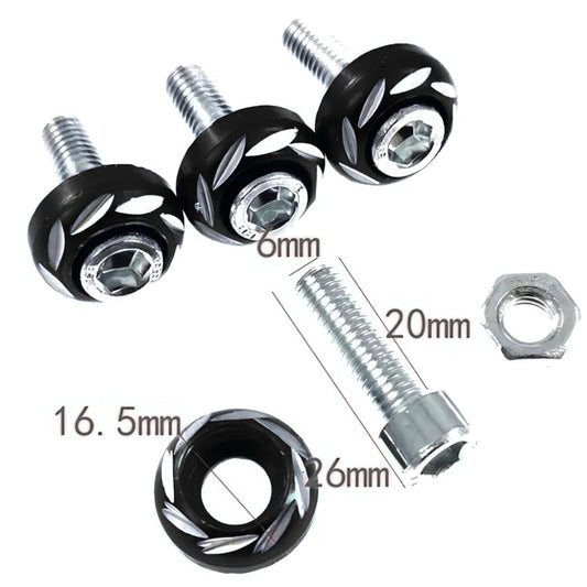 860213002358NEG - TORNILLOS DECORATIVOS NEGRO