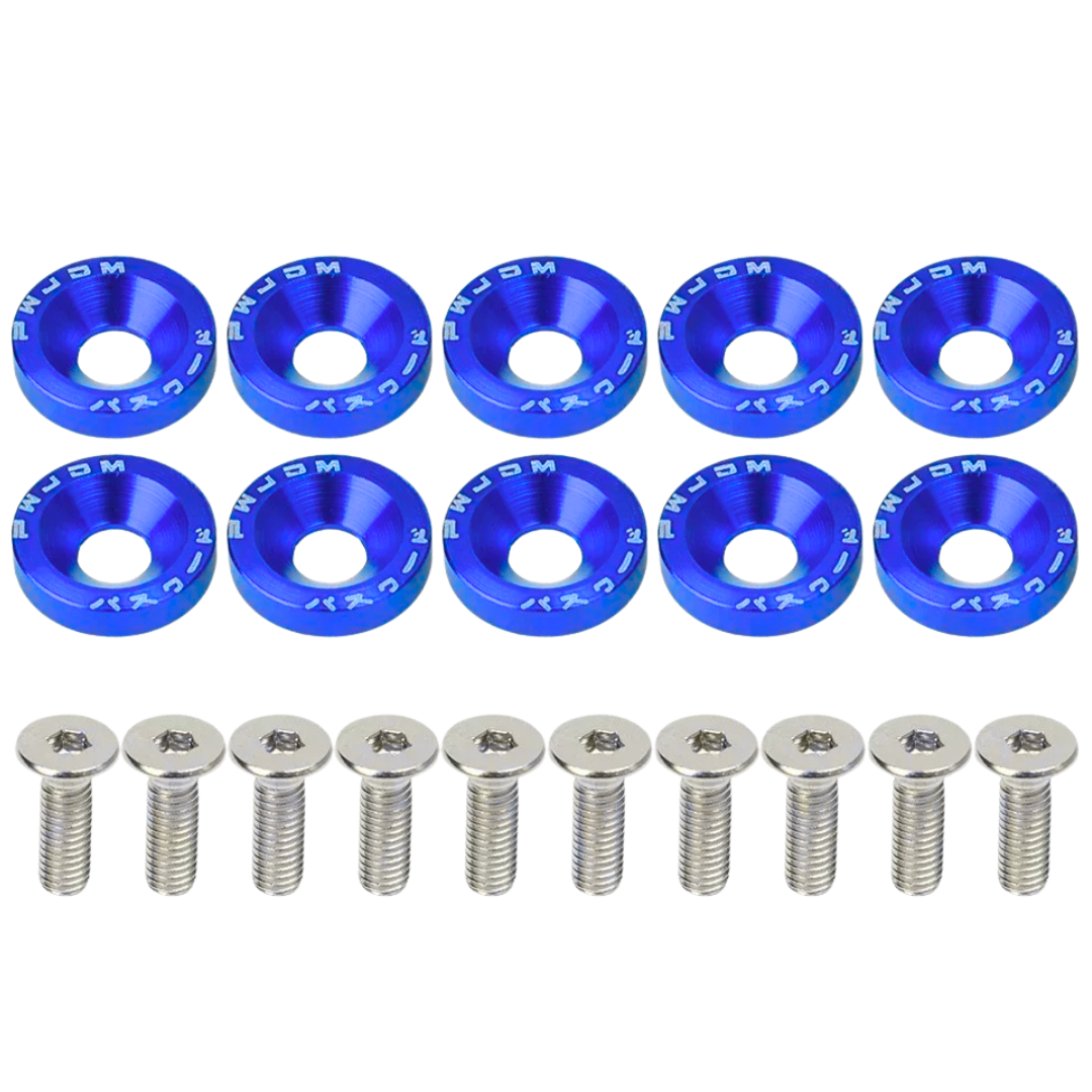 100340396AZL - TORNILLOS JDM AZUL 10PC
