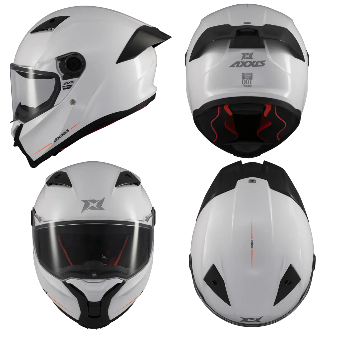 8447167010855 - CASCO AXXIS FENIX BLANCO XL