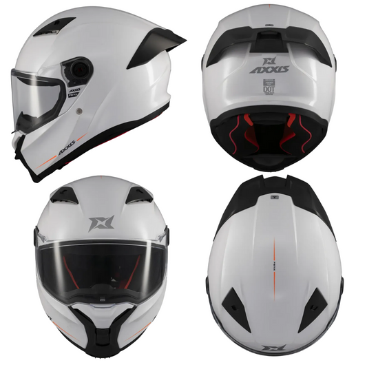 8447167010855 - CASCO AXXIS FENIX BLANCO XL