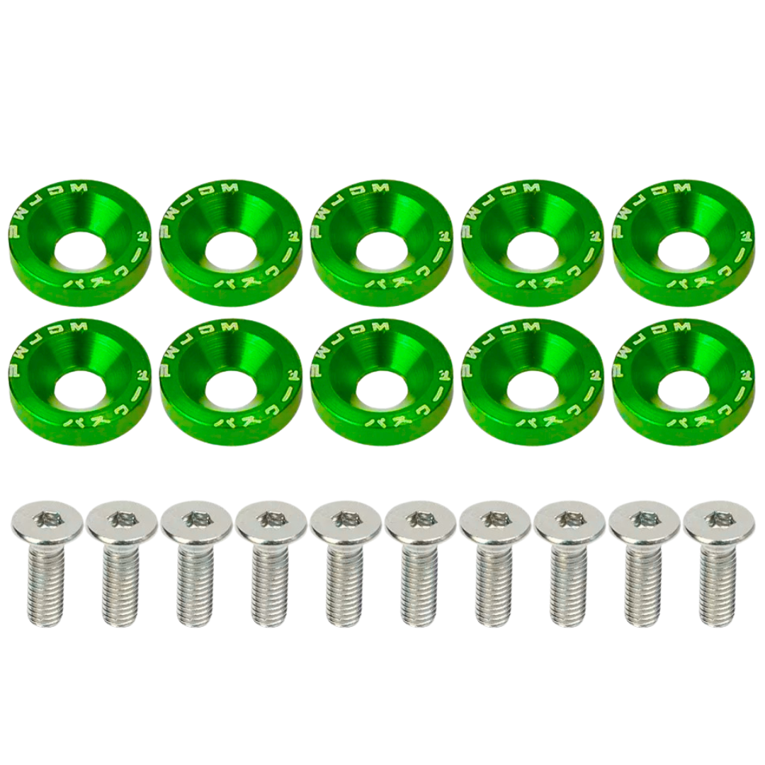 100340396VRD - TORNILLOS JDM VERDE 10PC